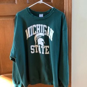 Green Michigan State crewneck sweatshirt, 2XL
